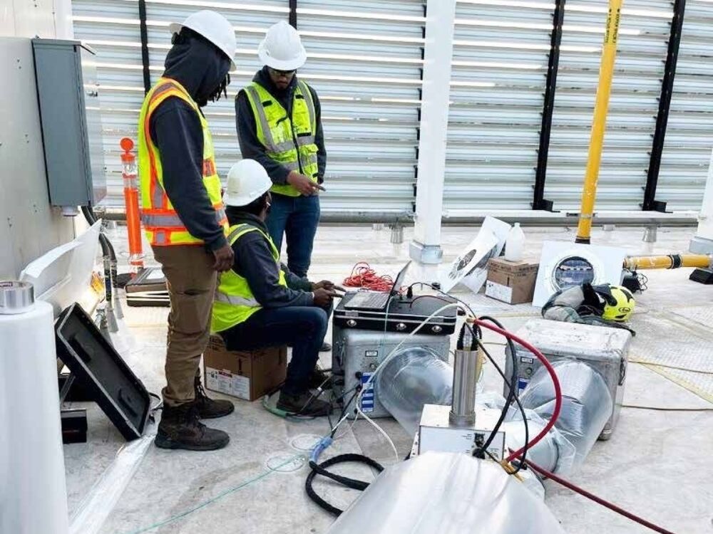 Sealing the risers with Aeroseal technology Large
