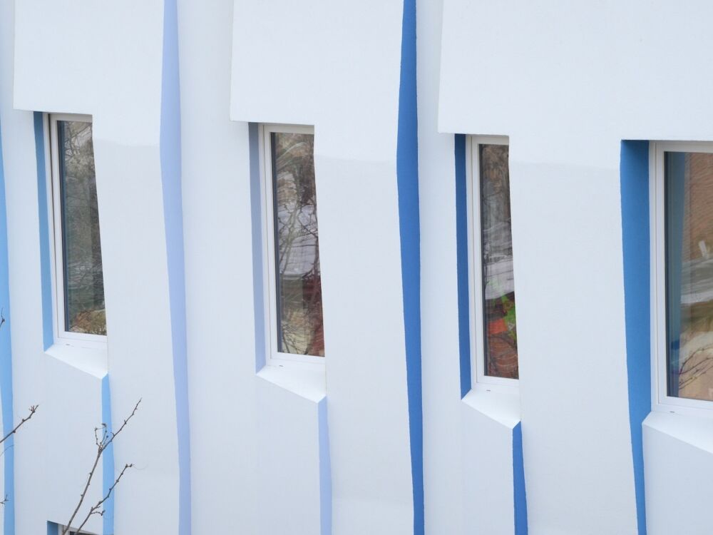 Casa pasiva window detail